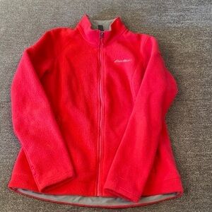 Eddie Bauer women’s fleece zip up; size medium